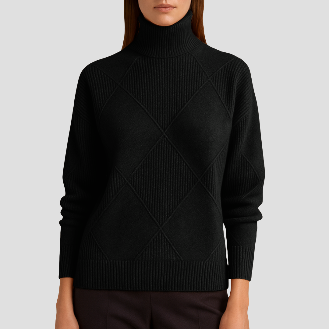 Séraphine | Pull Col Roulé en Maille