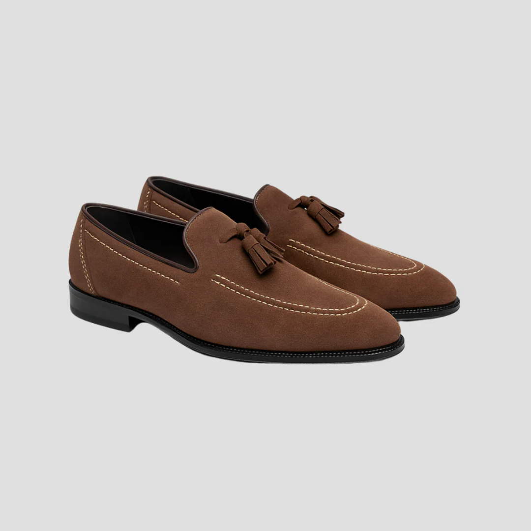 Belrois | Mocassins en Daim Souple avec Pampilles pour Homme – Confort et Raffinement