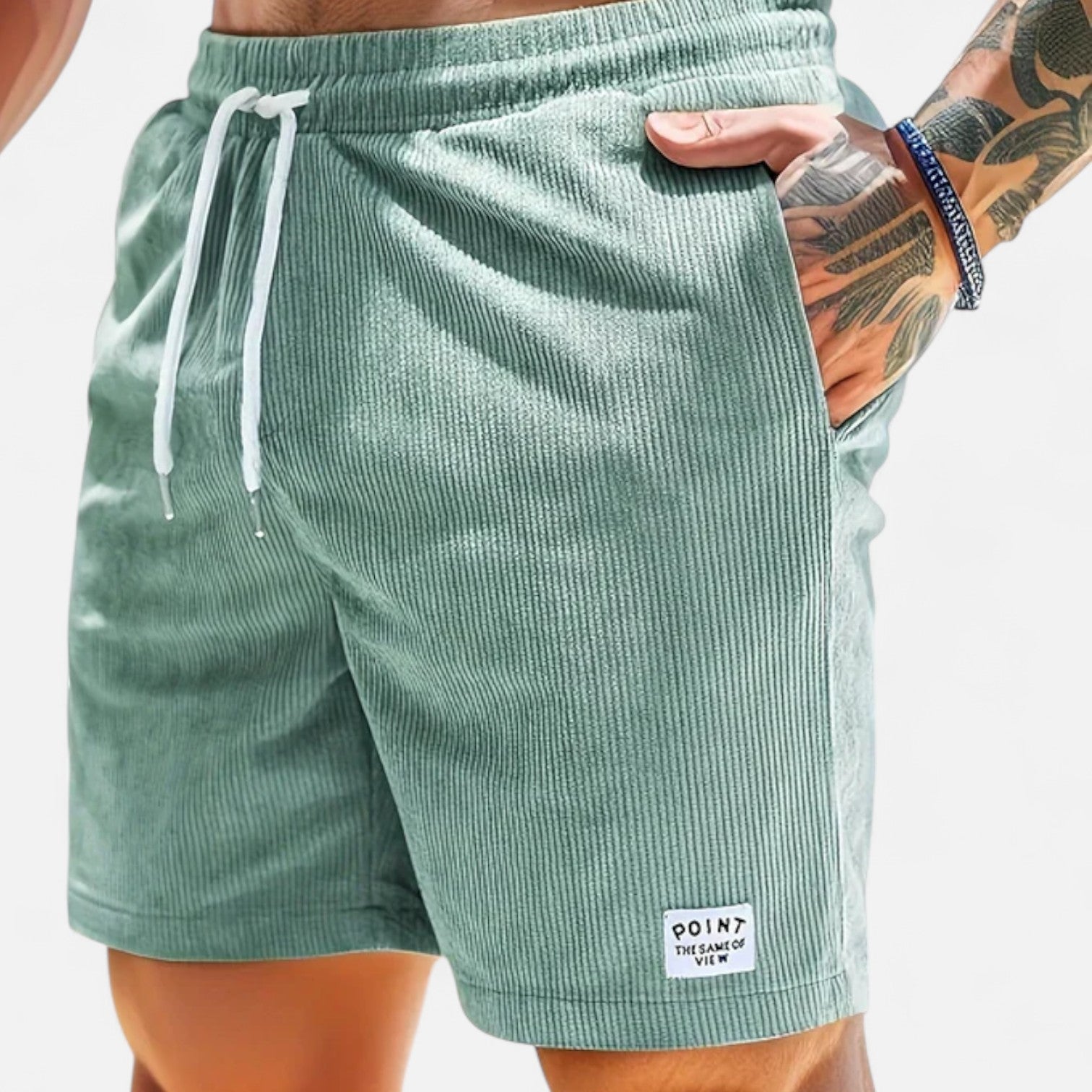 Belrois | Short Décontracté en Velours Côtelé pour Homme – Style Rétro
