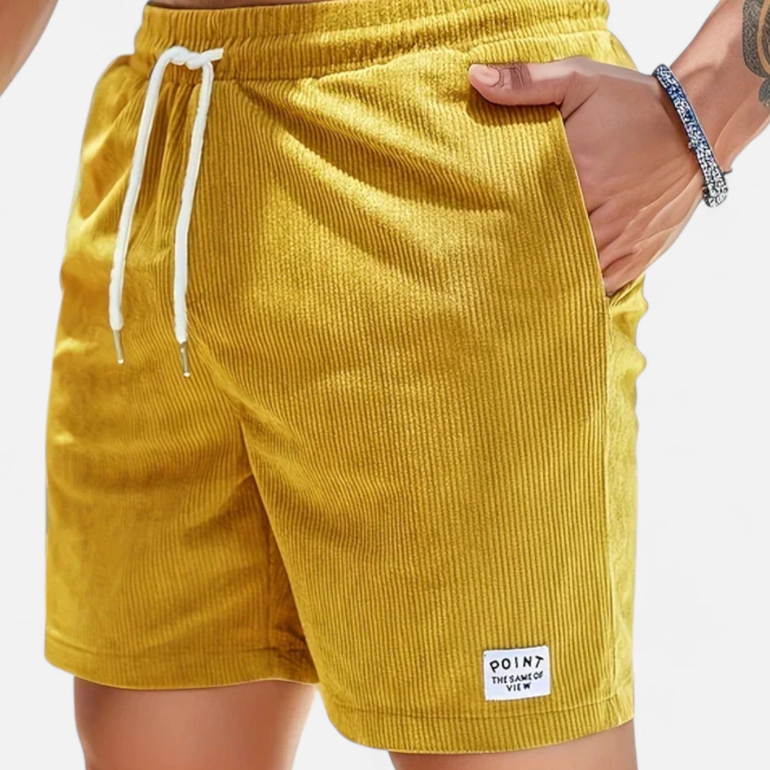 Belrois | Short Décontracté en Velours Côtelé pour Homme – Style Rétro