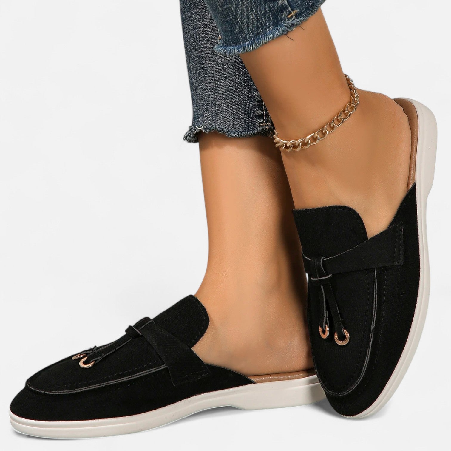 Belrois | Chaussures Mules Femme en Cuir Véritable – Style Intemporel