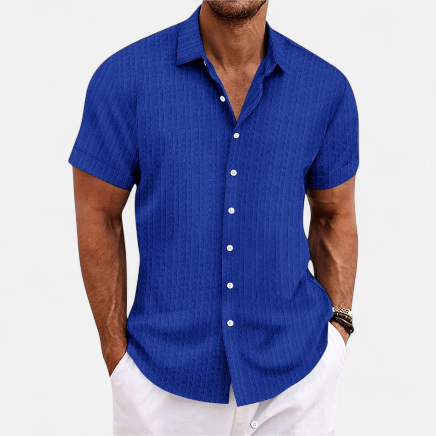 Belrois | Chemise Décontractée Texturée pour Homme – Confort et Élégance