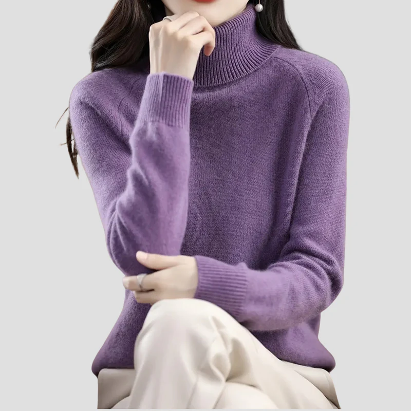 Maëlys | Pull Col Roulé Élégant