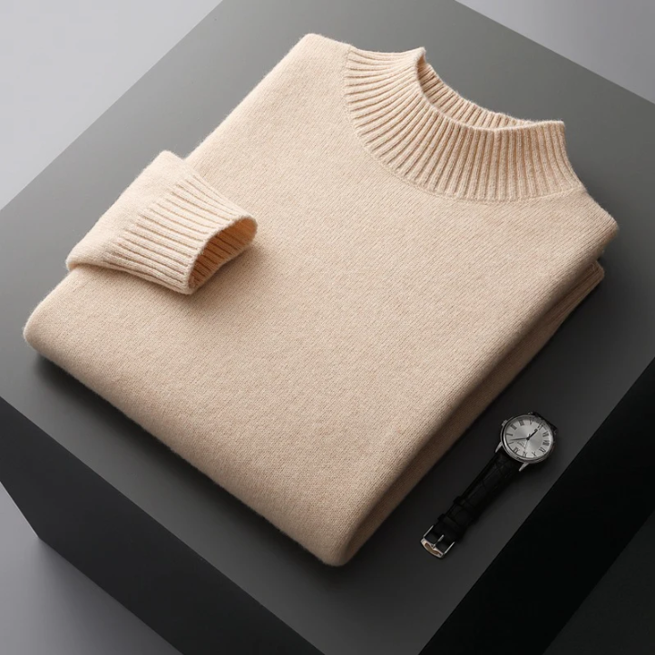 Anselme | Pull en Laine Col Montant