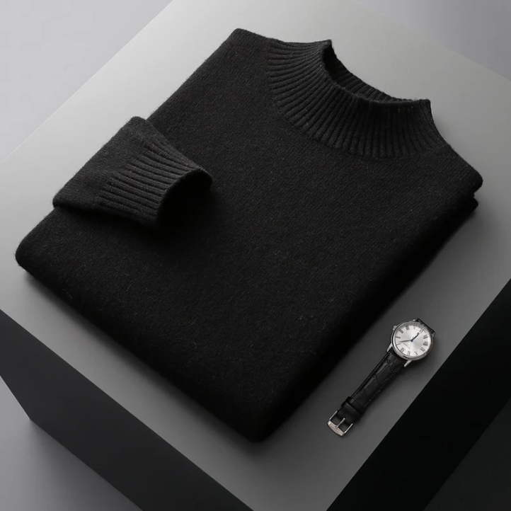 Anselme | Pull en Laine Col Montant