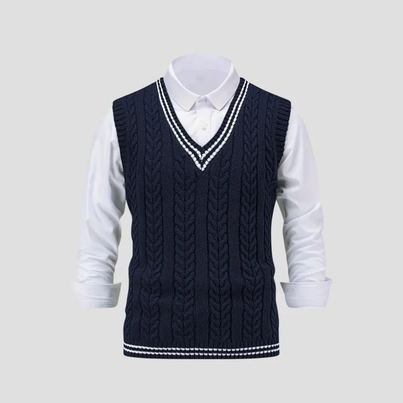 Mireille | Pull Sans Manches Torsadé