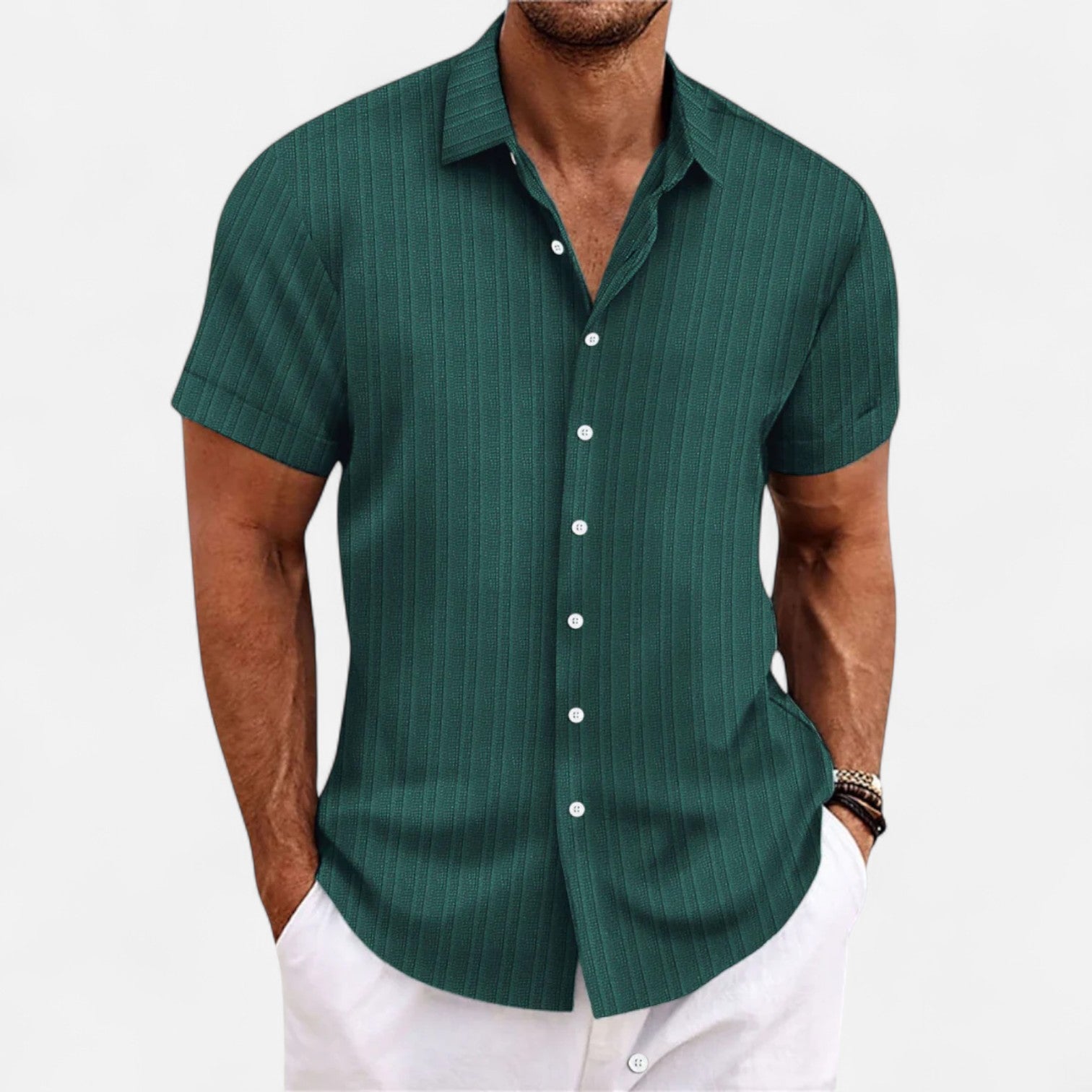 Belrois | Chemise Décontractée Texturée pour Homme – Confort et Élégance