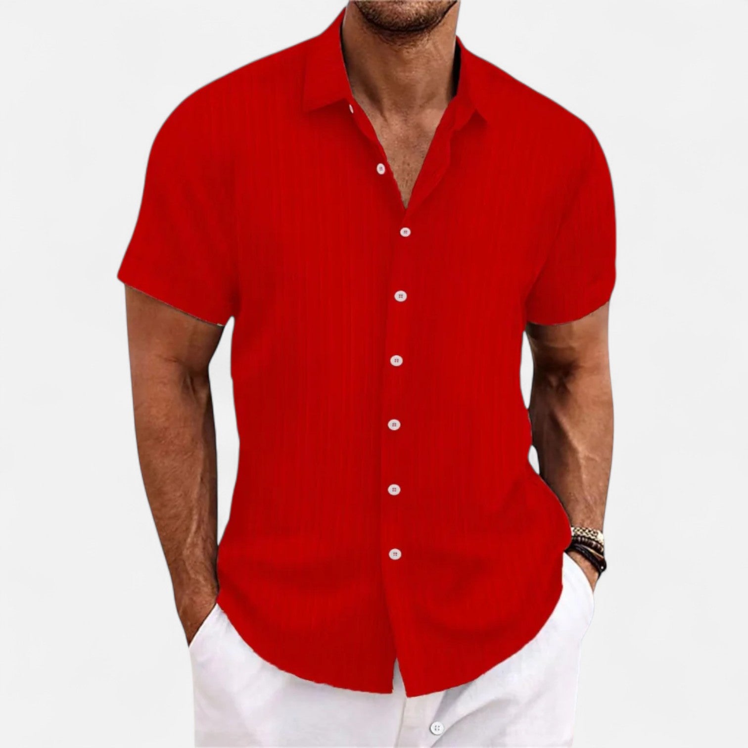 Belrois | Chemise Décontractée Texturée pour Homme – Confort et Élégance