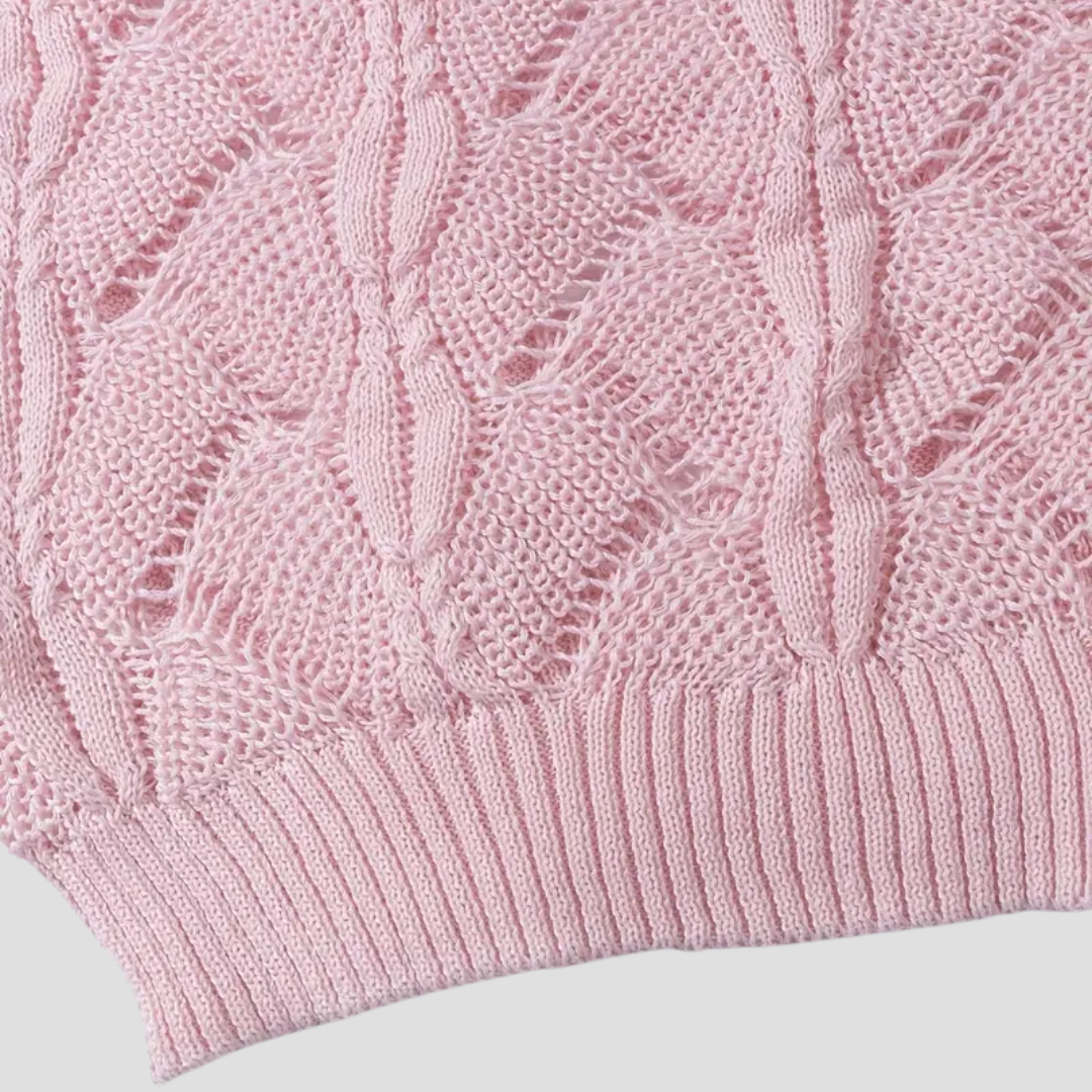 Solène | Pull Col V Tricoté