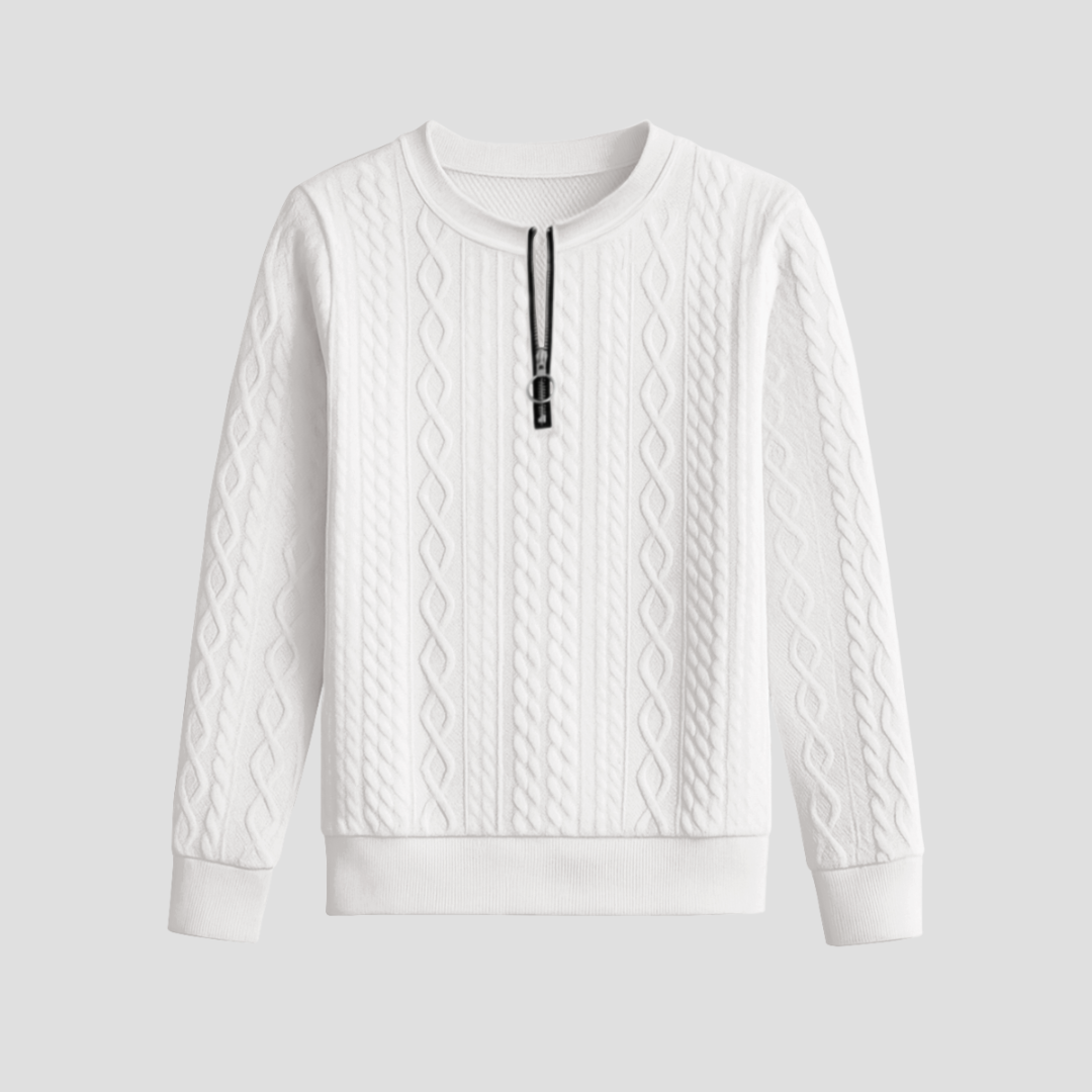 Eugénie | Pull Demi-Zip Raffiné