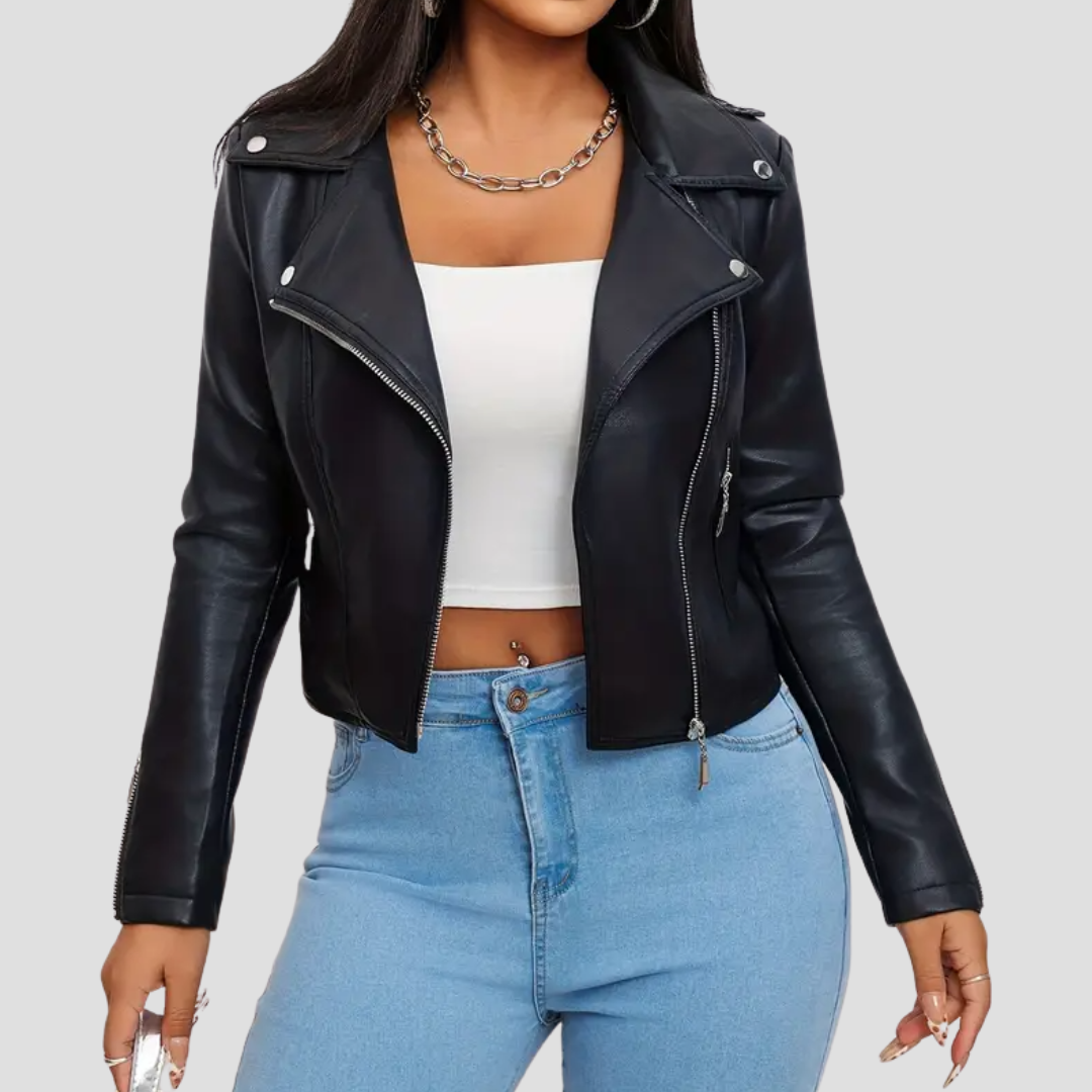 Inès | Veste Biker Élégante