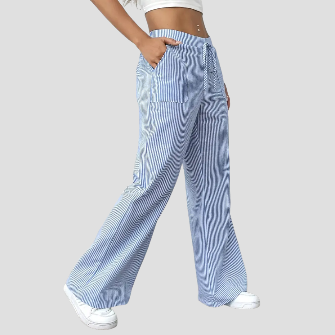 Coralie | Pantalon Ample Rayé