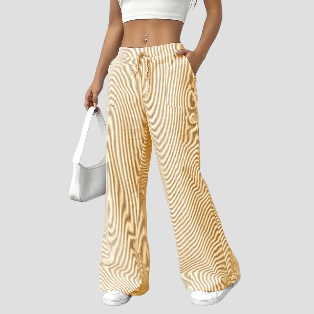 Coralie | Pantalon Ample Rayé