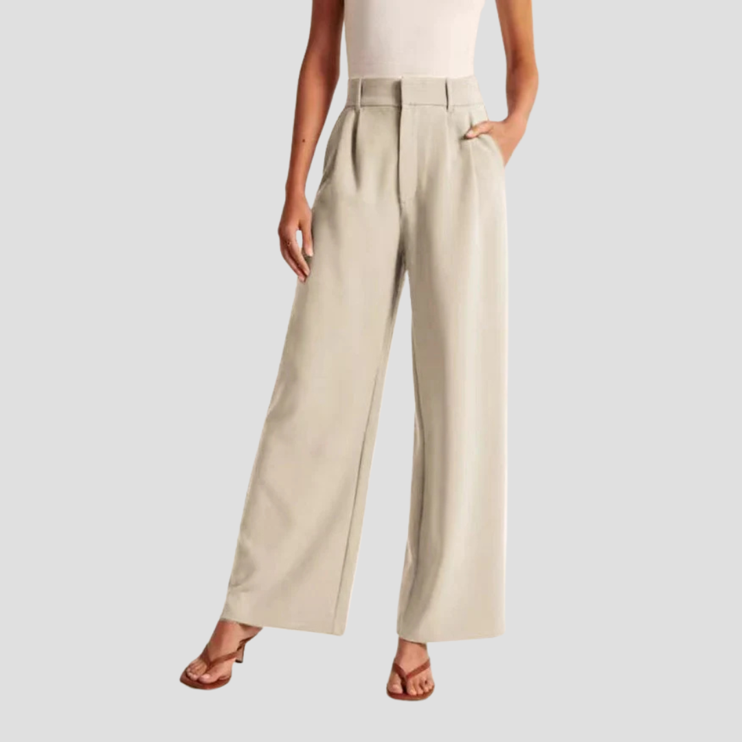 Capucine | Pantalon Large Taille Haute