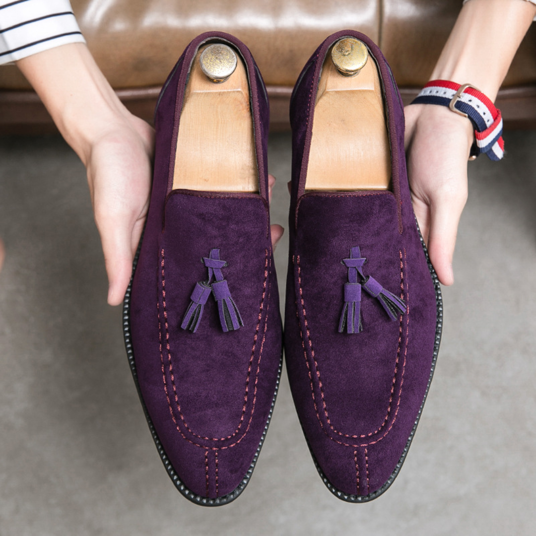 Belrois | Mocassins en Daim Souple avec Pampilles pour Homme – Confort et Raffinement