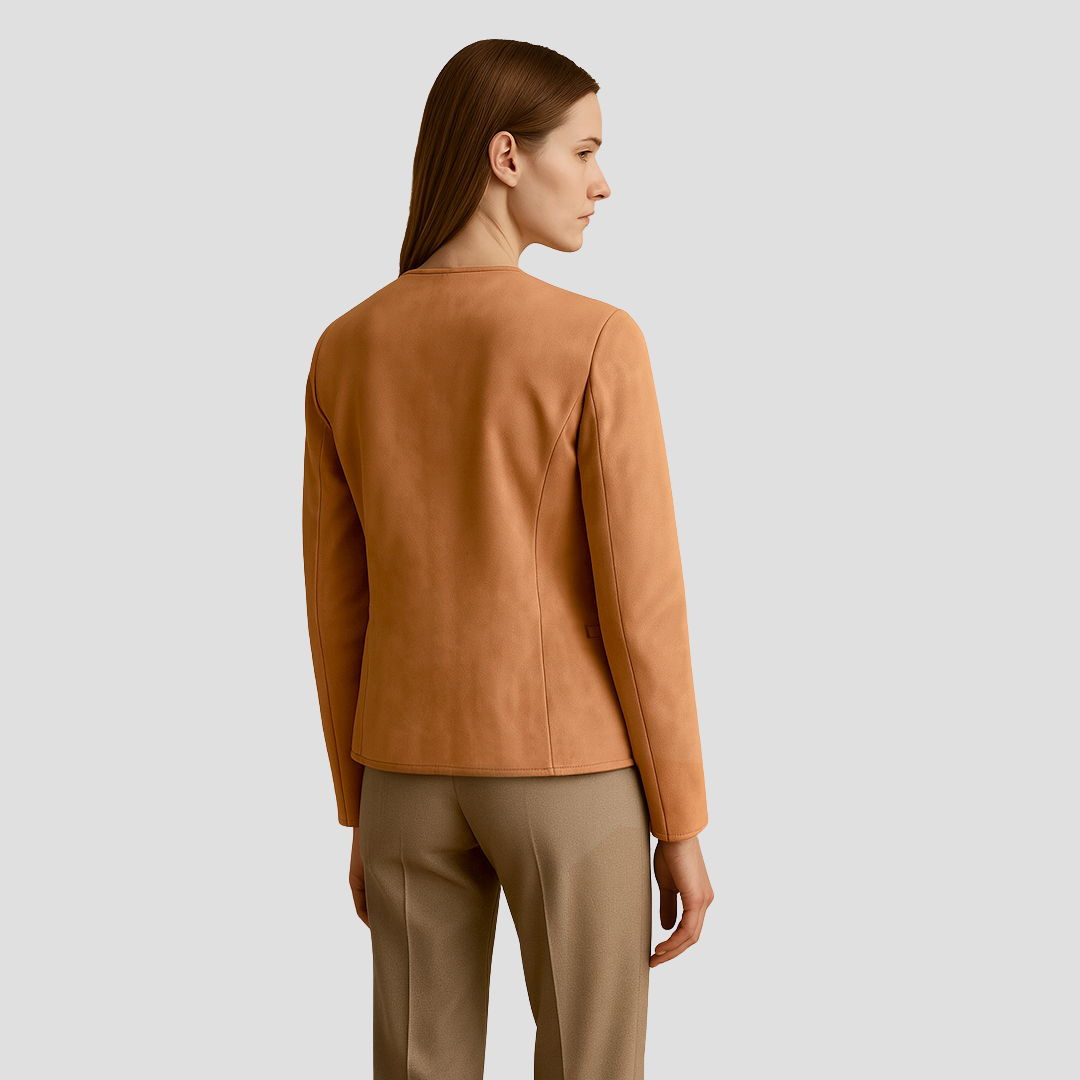 Maéva | Veste Suédée Zippée