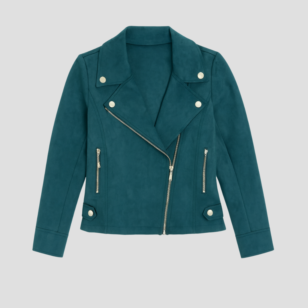 Camille | Veste Biker Asymétrique