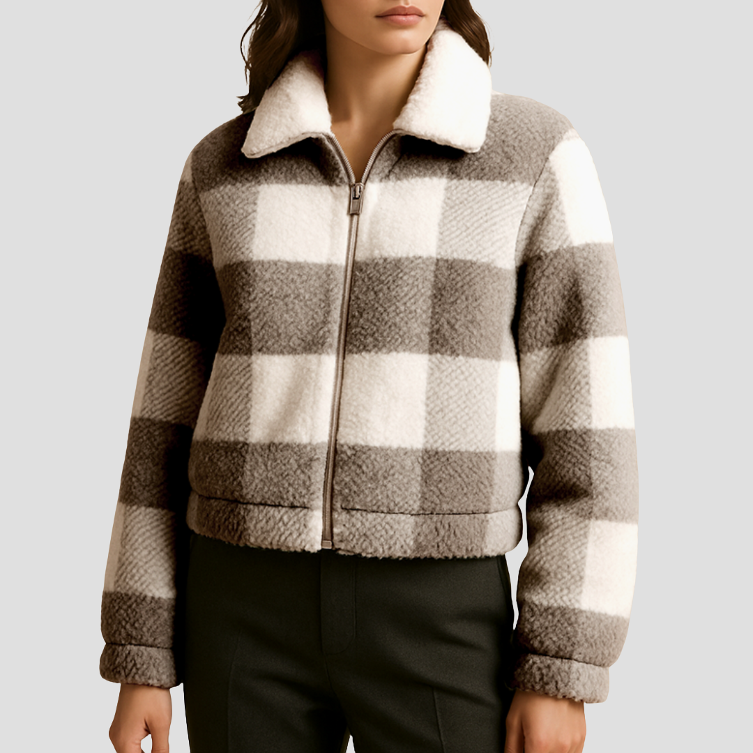 Romane | Veste Teddy Carreaux