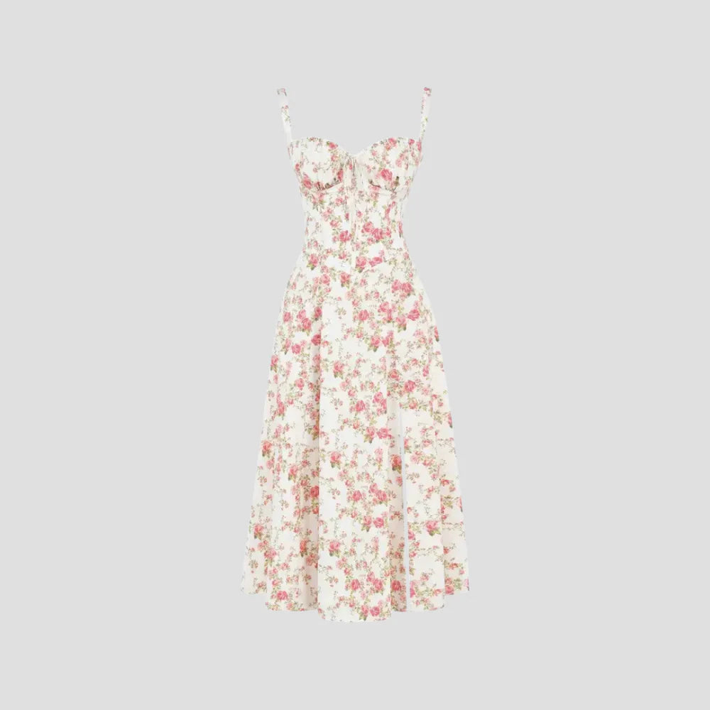 Ombeline | Robe Midi Fleurie