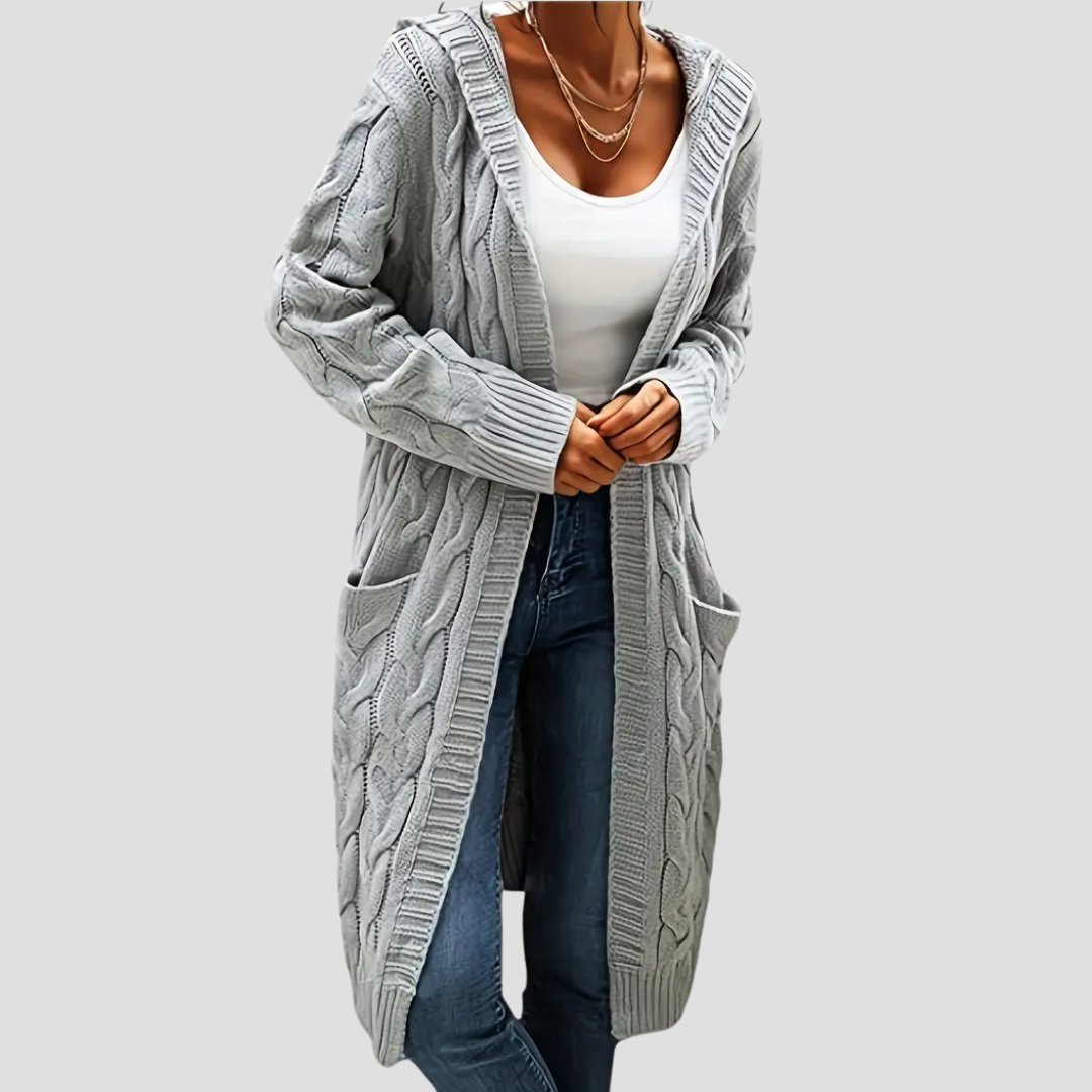 Manon | Cardigan Long à Capuche