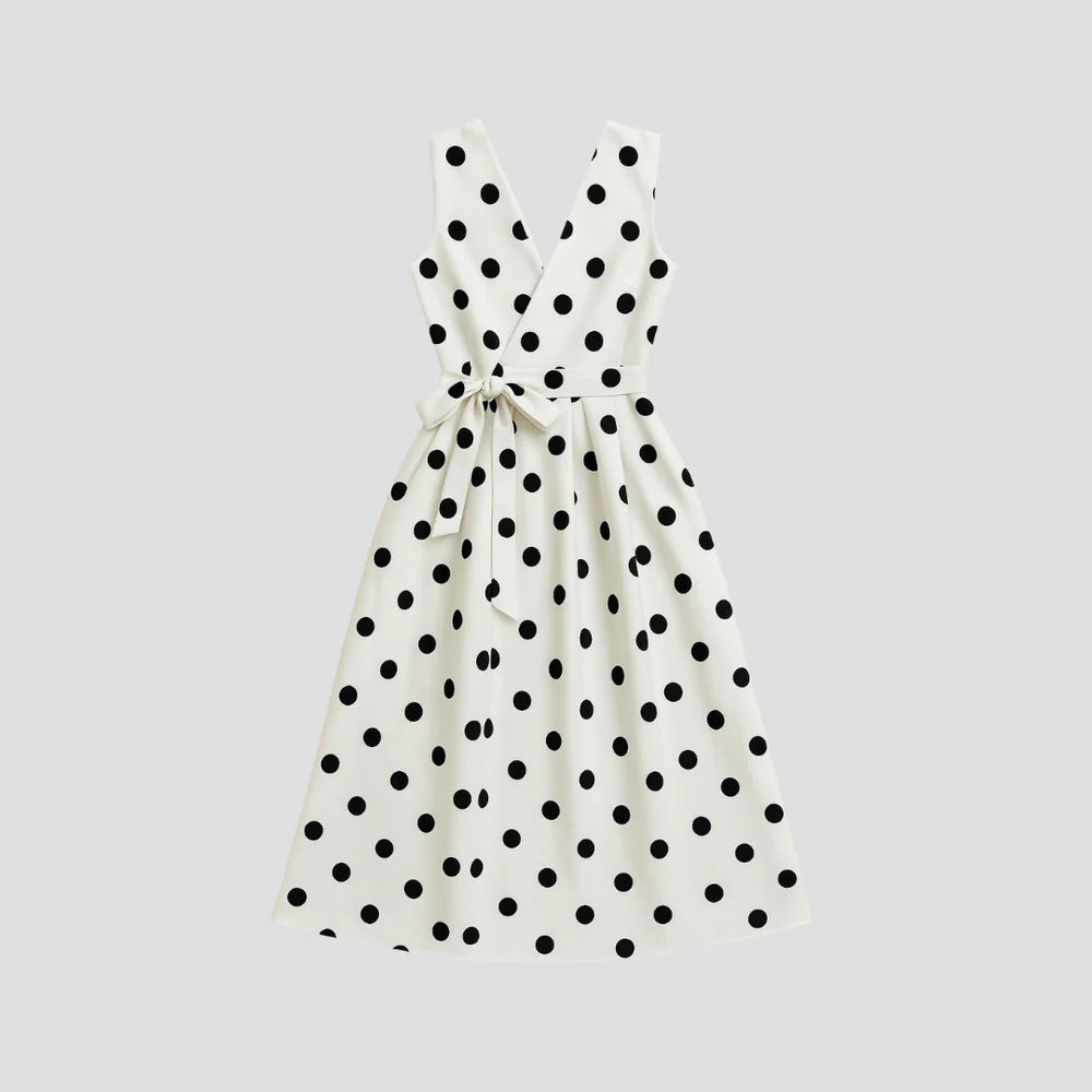 Ambre | Robe Midi à Pois