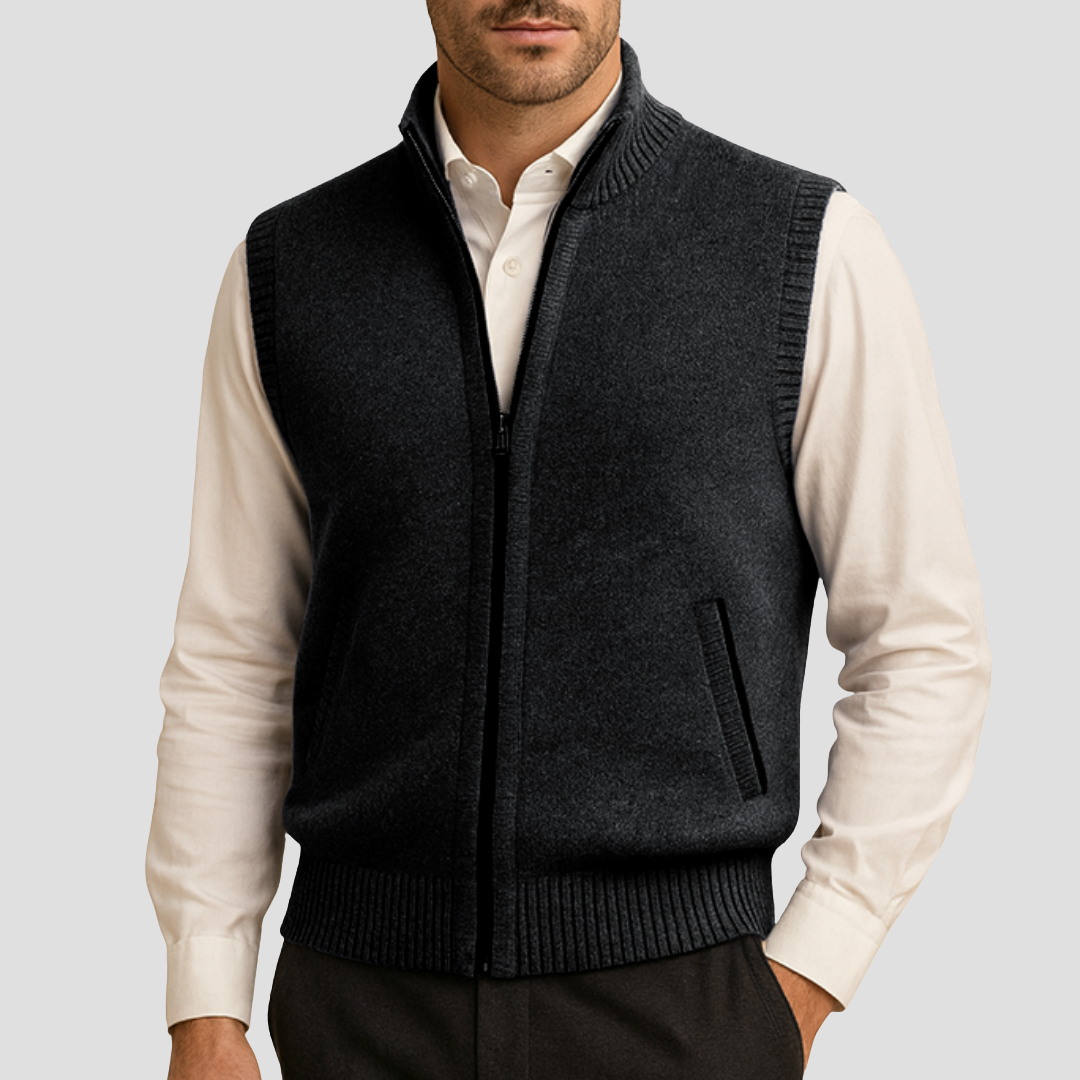 Amédée | Gilet Col Montant Chic