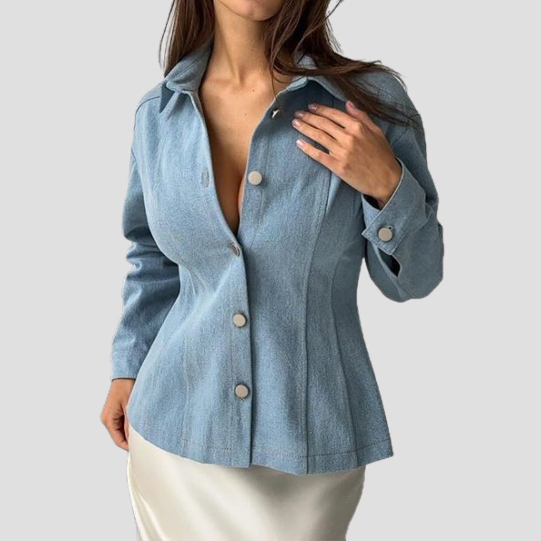 Karyne | Veste Jean Cintrée