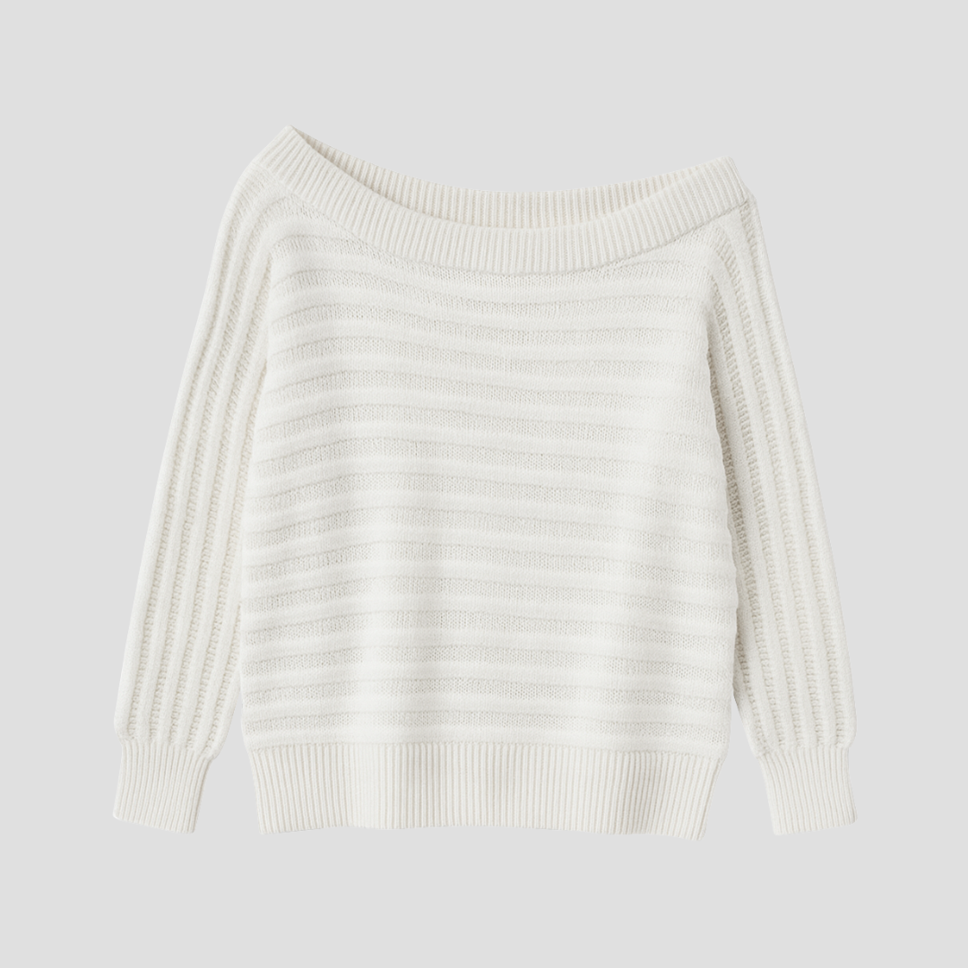 Maryse | Pull Épaules Rayées