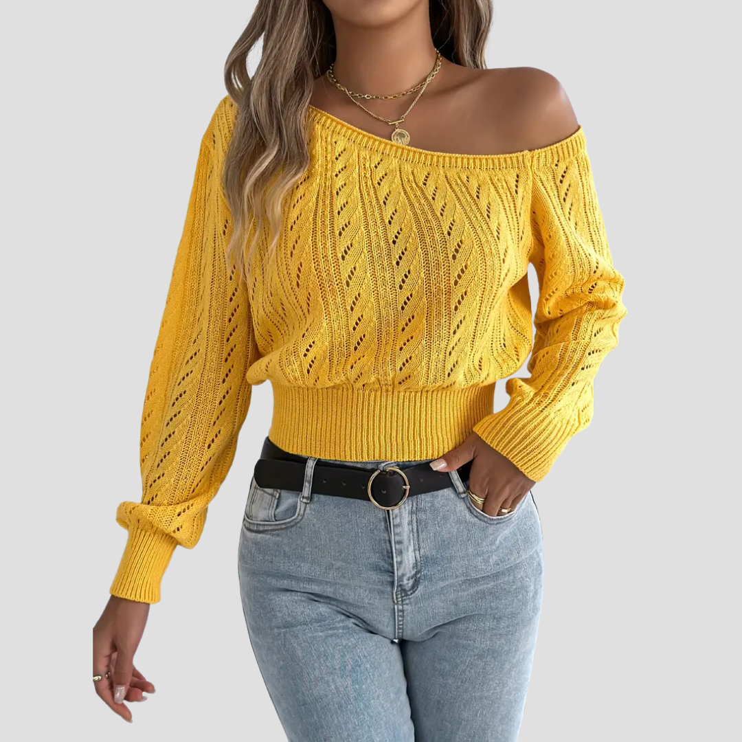 Sandrine | Pull Épaules Élégant