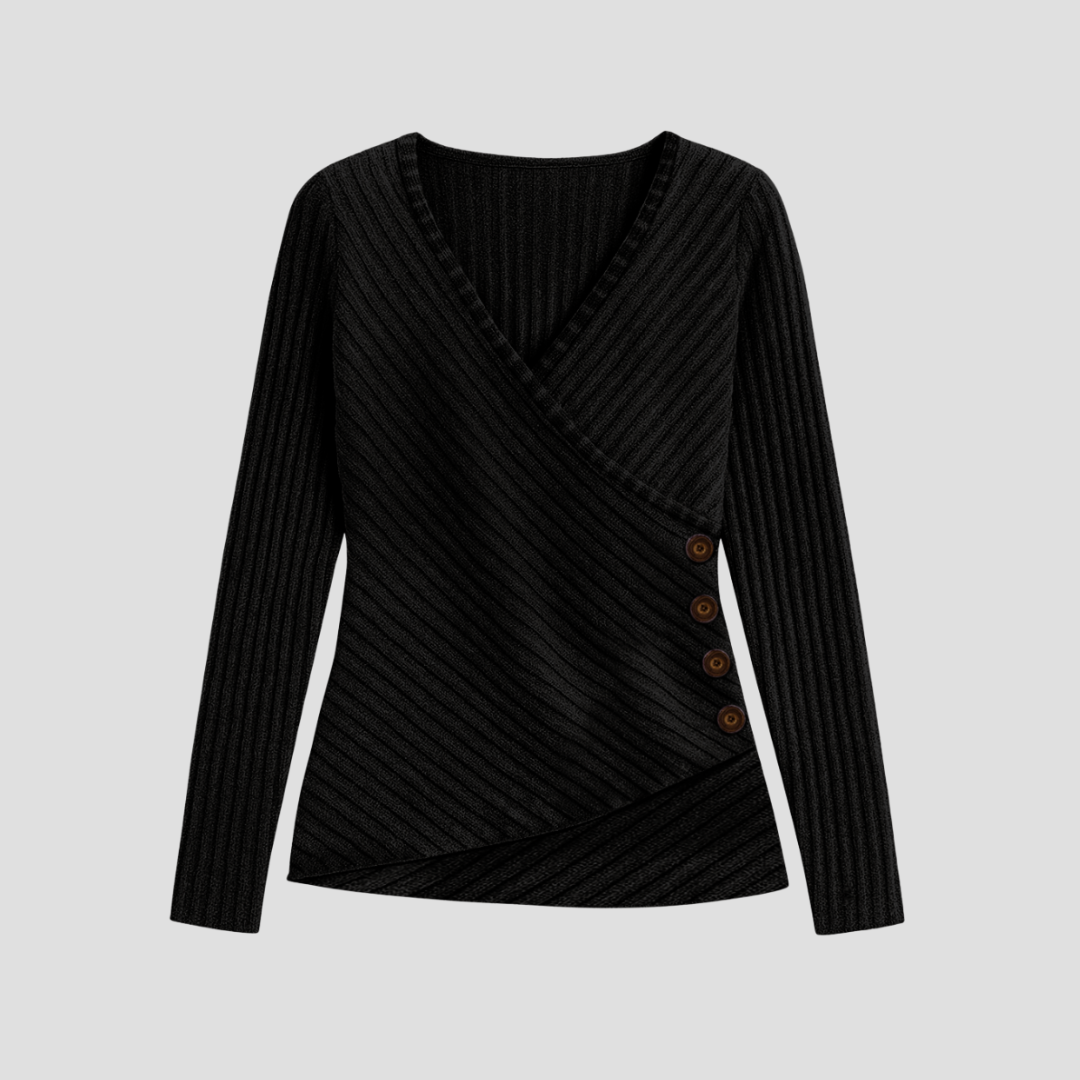 Corinne | Pull Tricoté Col V