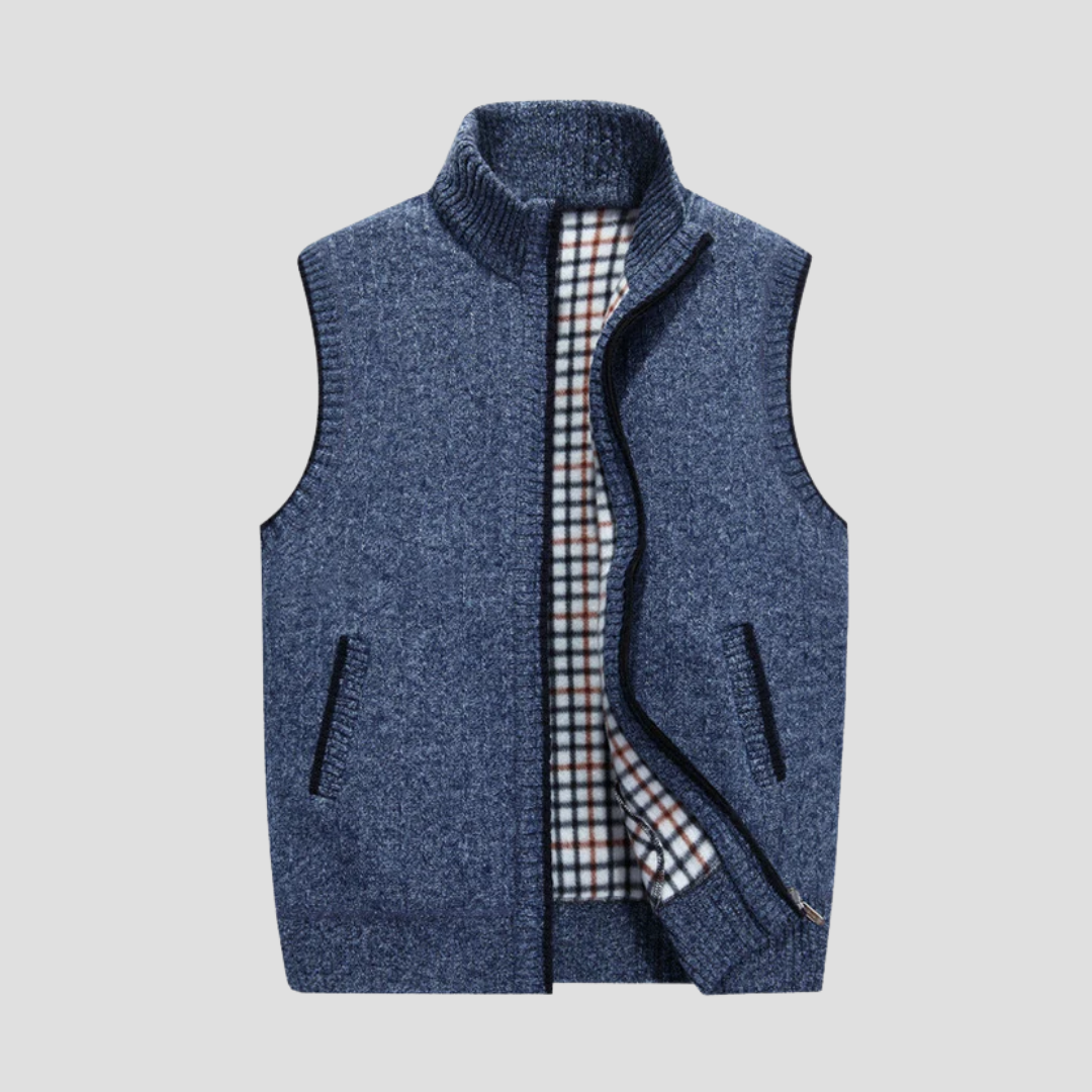 Amédée | Gilet Col Montant Chic