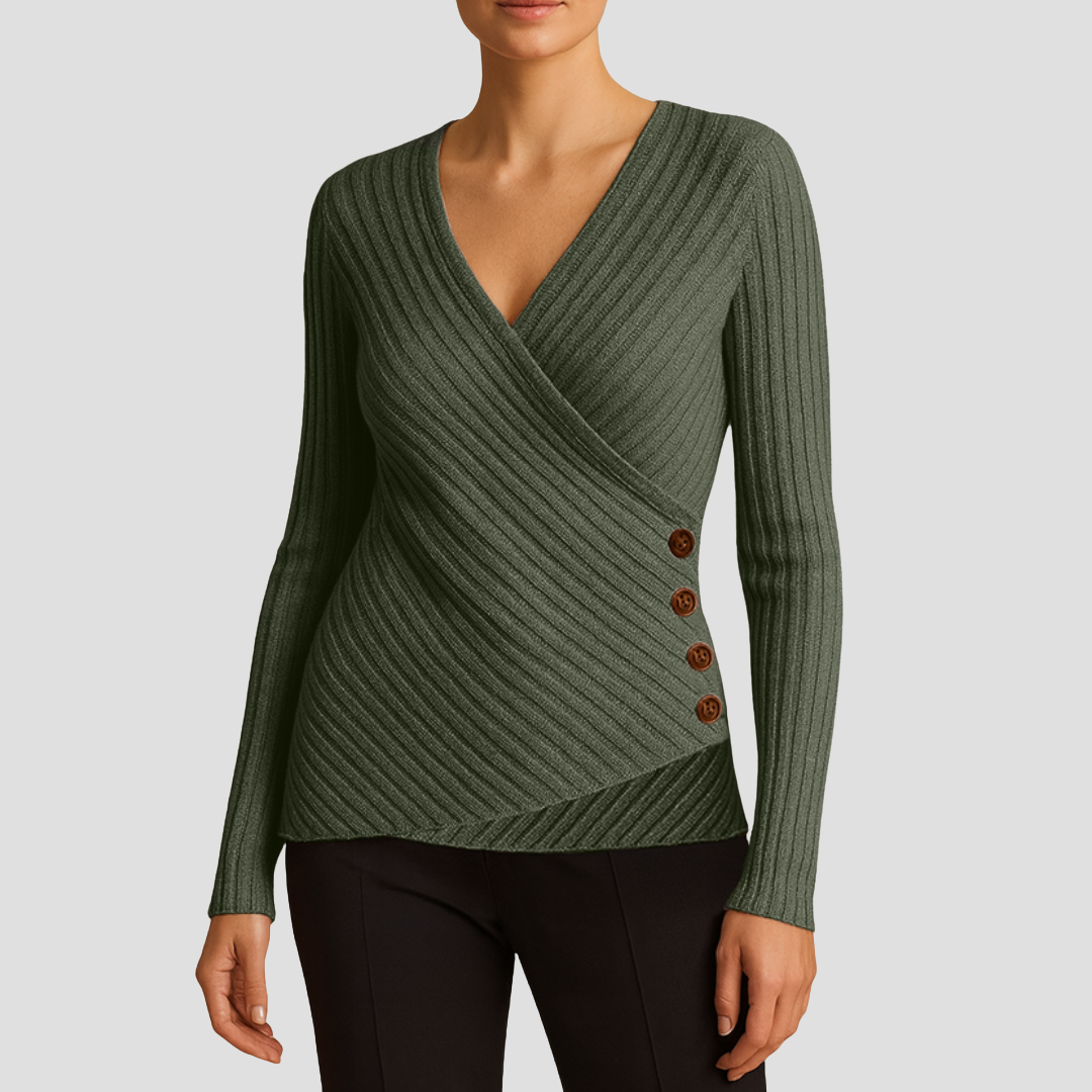 Corinne | Pull Tricoté Col V