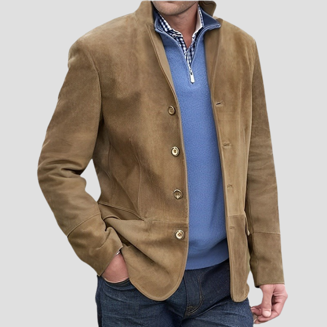 Beau | Manteau Daim Élégant