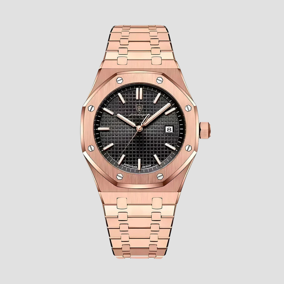 Belrois | Montre Homme avec Bracelet Acier Inoxydable – 41MM & Mouvement Quartz