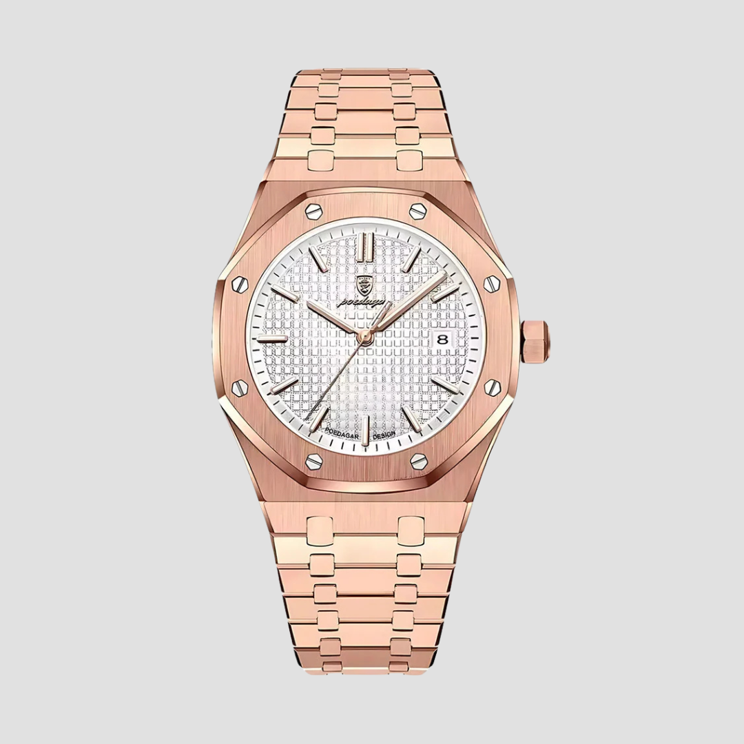 Belrois | Montre Homme avec Bracelet Acier Inoxydable – 41MM & Mouvement Quartz