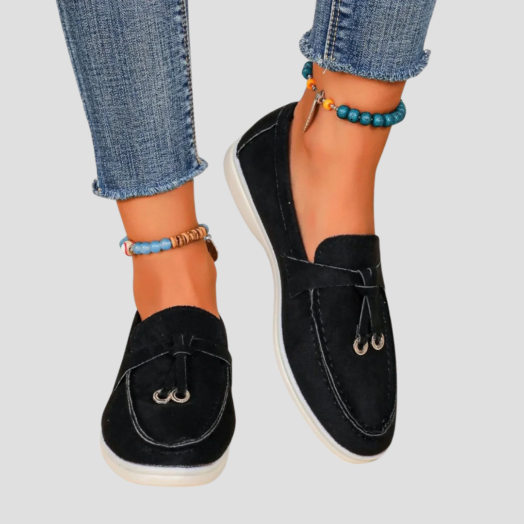 Axelle | Femme Mocassins en Cuir Véritable
