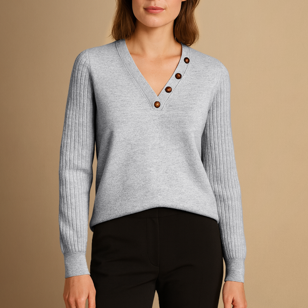 Toinette | Pull Col V Raffiné