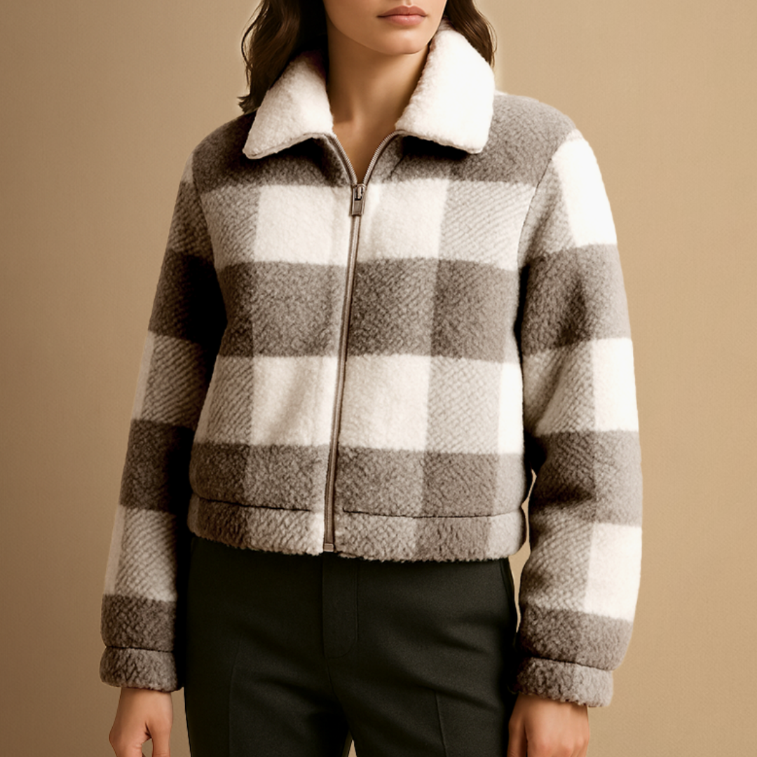 Romane | Veste Teddy Carreaux