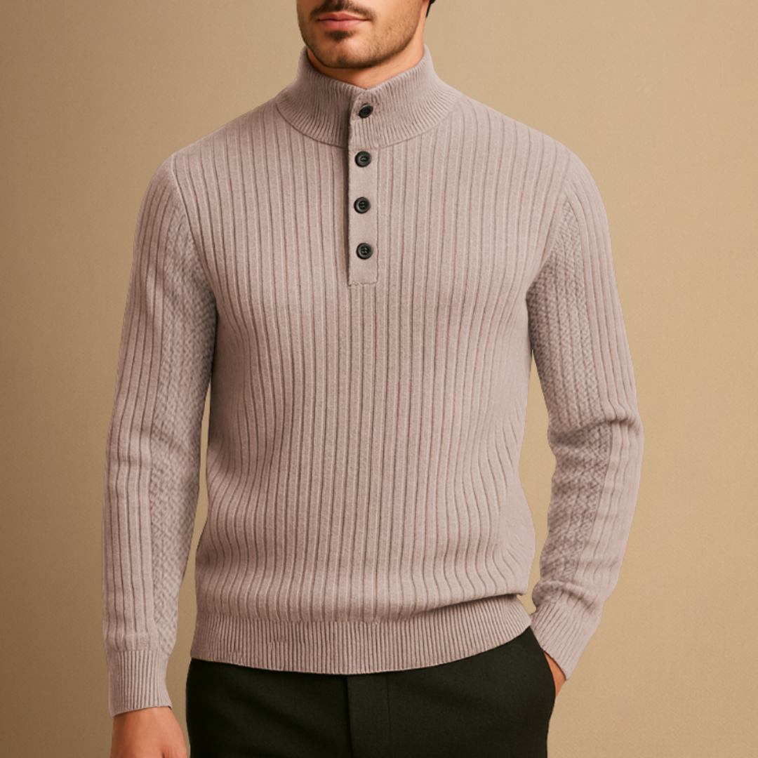 Napoleon | Pull Henley Côtelé