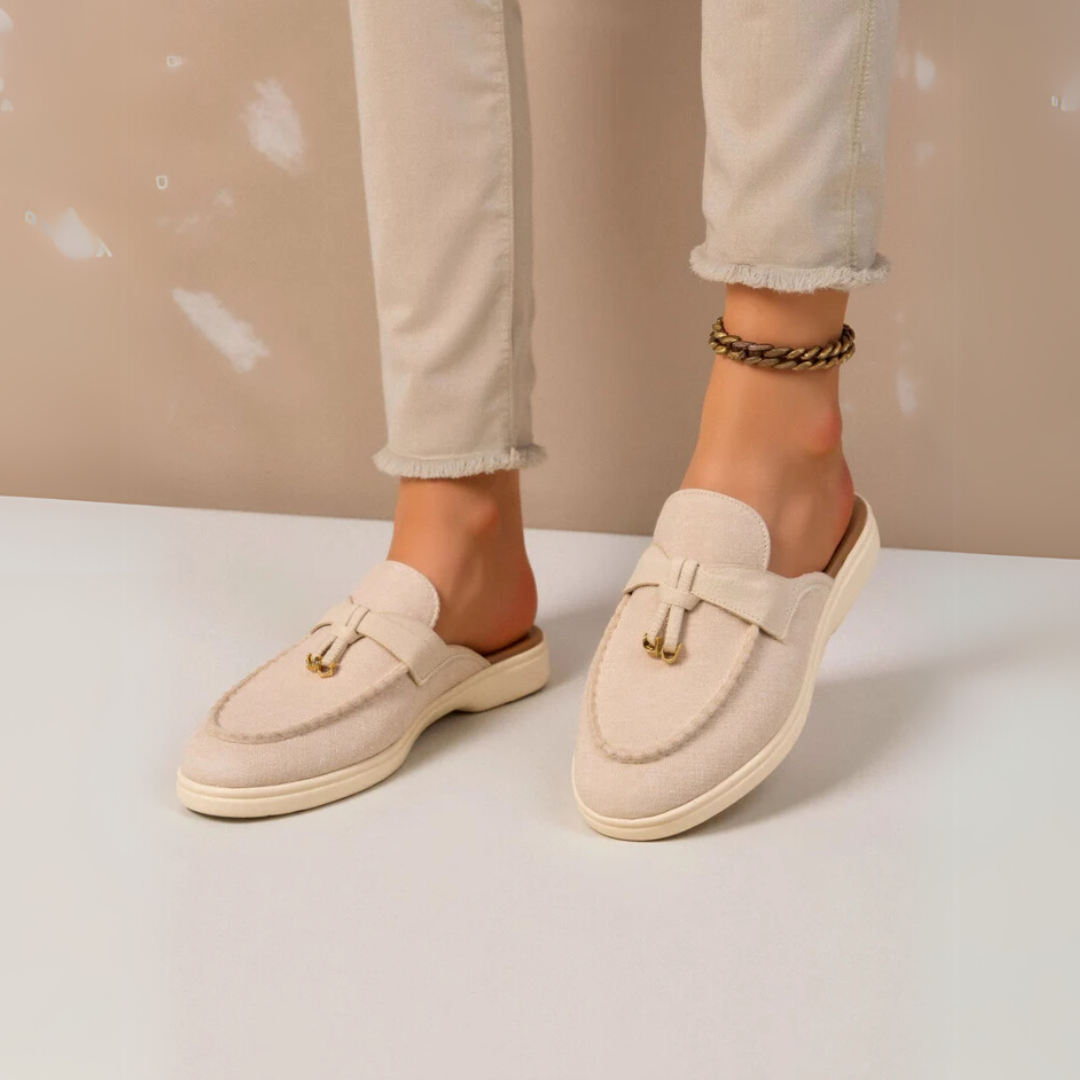 Célia | Femme Mules en Cuir Véritable Style Intemporel