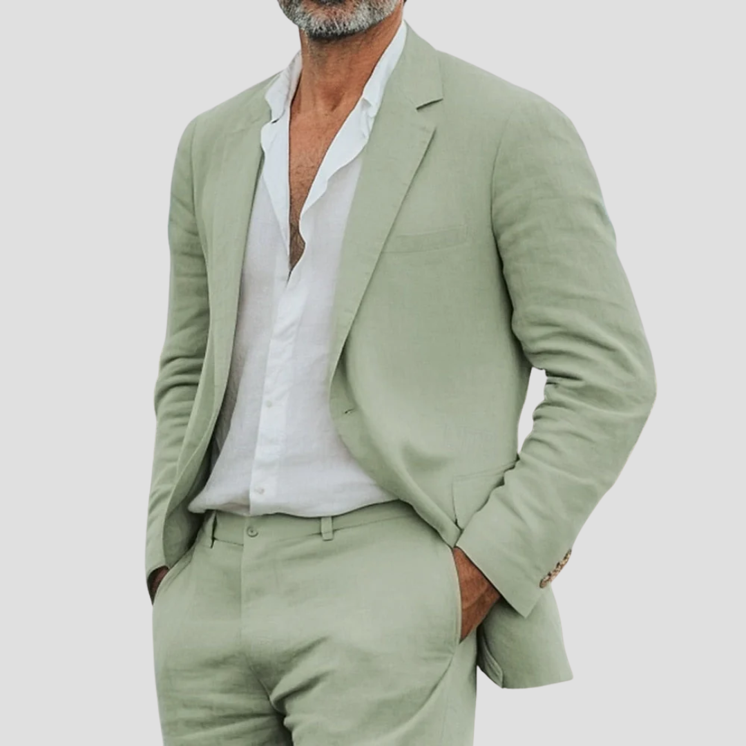 Rainier | Homme Costume d’Été 2 Pièces en Lin