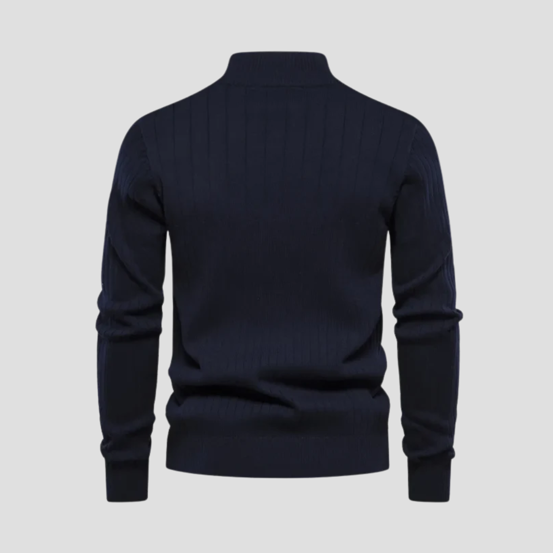 Bérenger | Pull Demi-Zip Côtelé