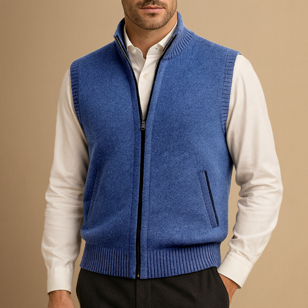 Amédée | Gilet Col Montant Chic