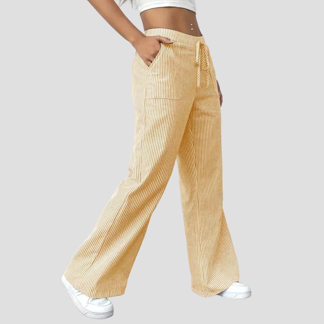 Coralie | Pantalon Ample Rayé