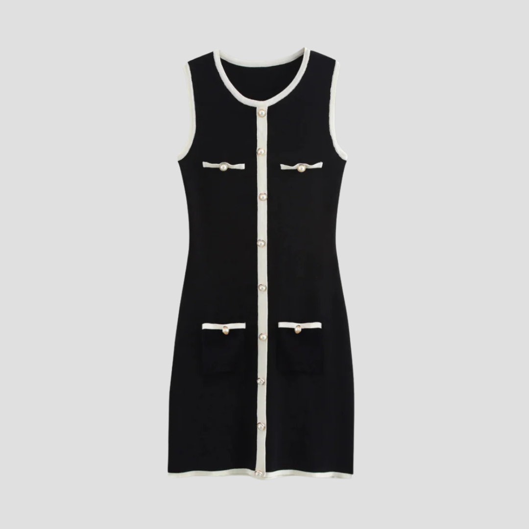 Clarisse | Robe Tricotée Boutonnée