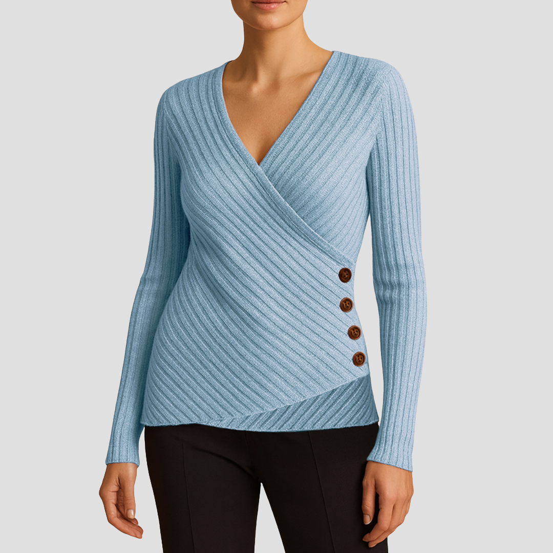 Corinne | Pull Tricoté Col V