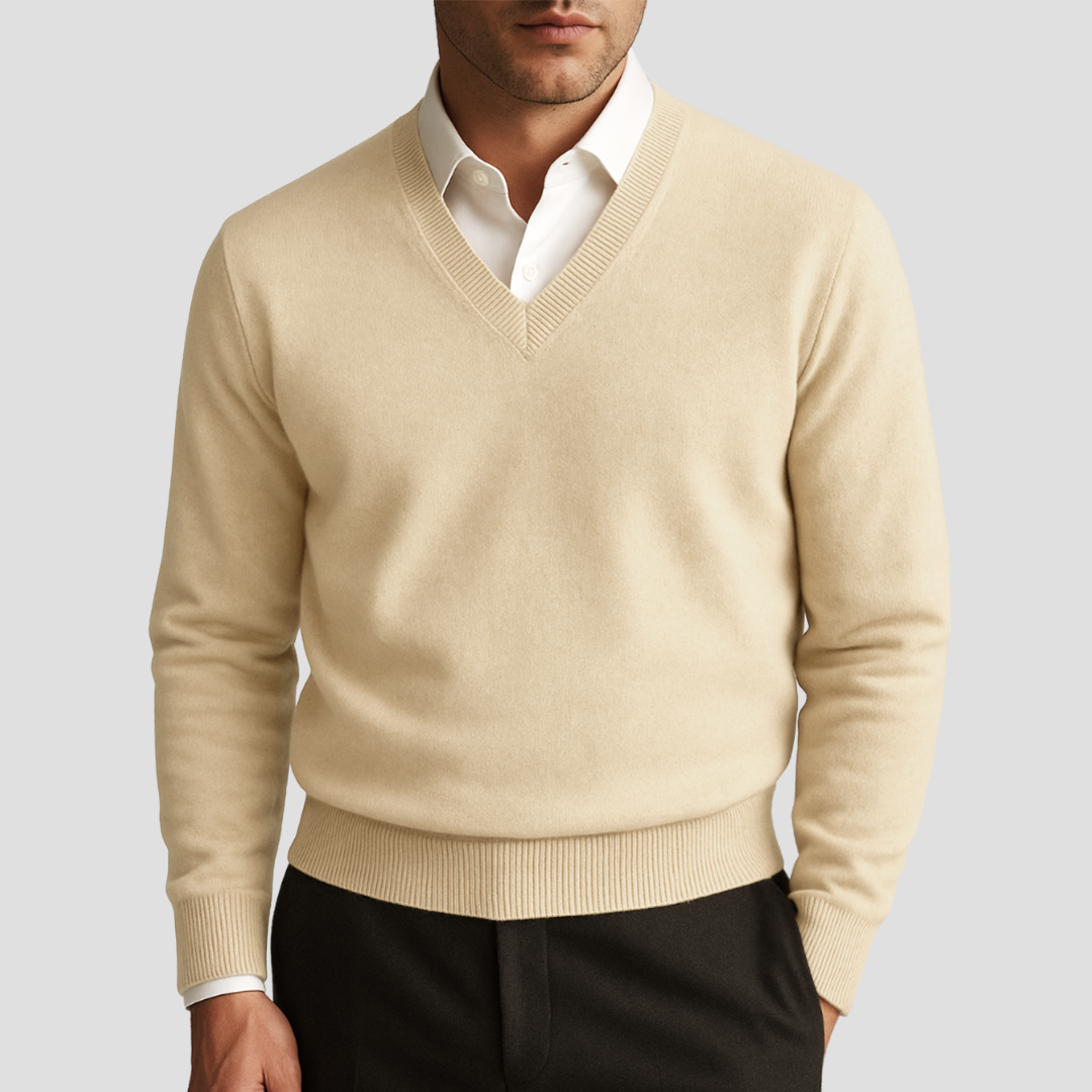 Faustin | Pull en Maille Col V