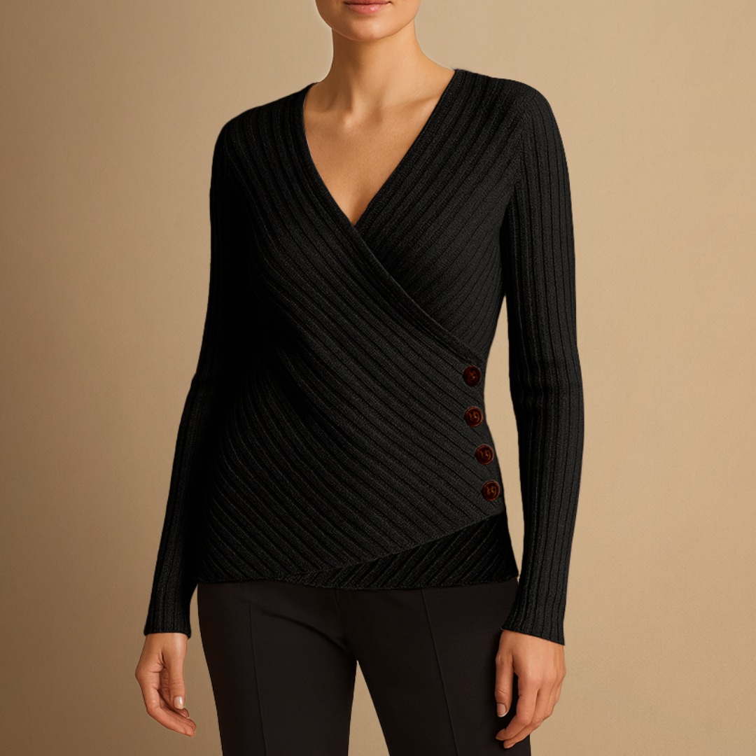 Corinne | Pull Tricoté Col V