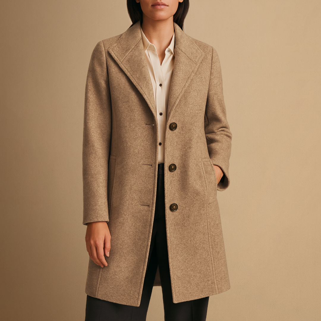 Jacinthe | Manteau Tweed Élégant