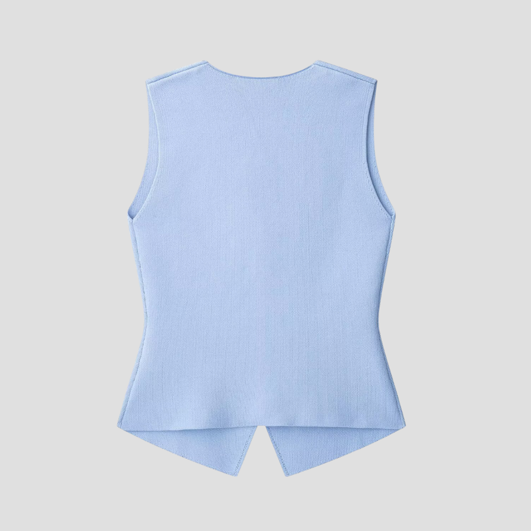 Lucie | Gilet Boutonné Élégant